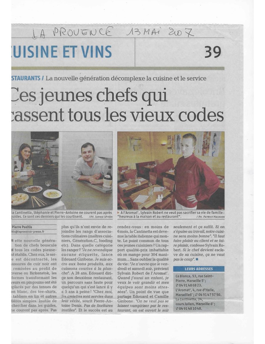 Cuisine et vins