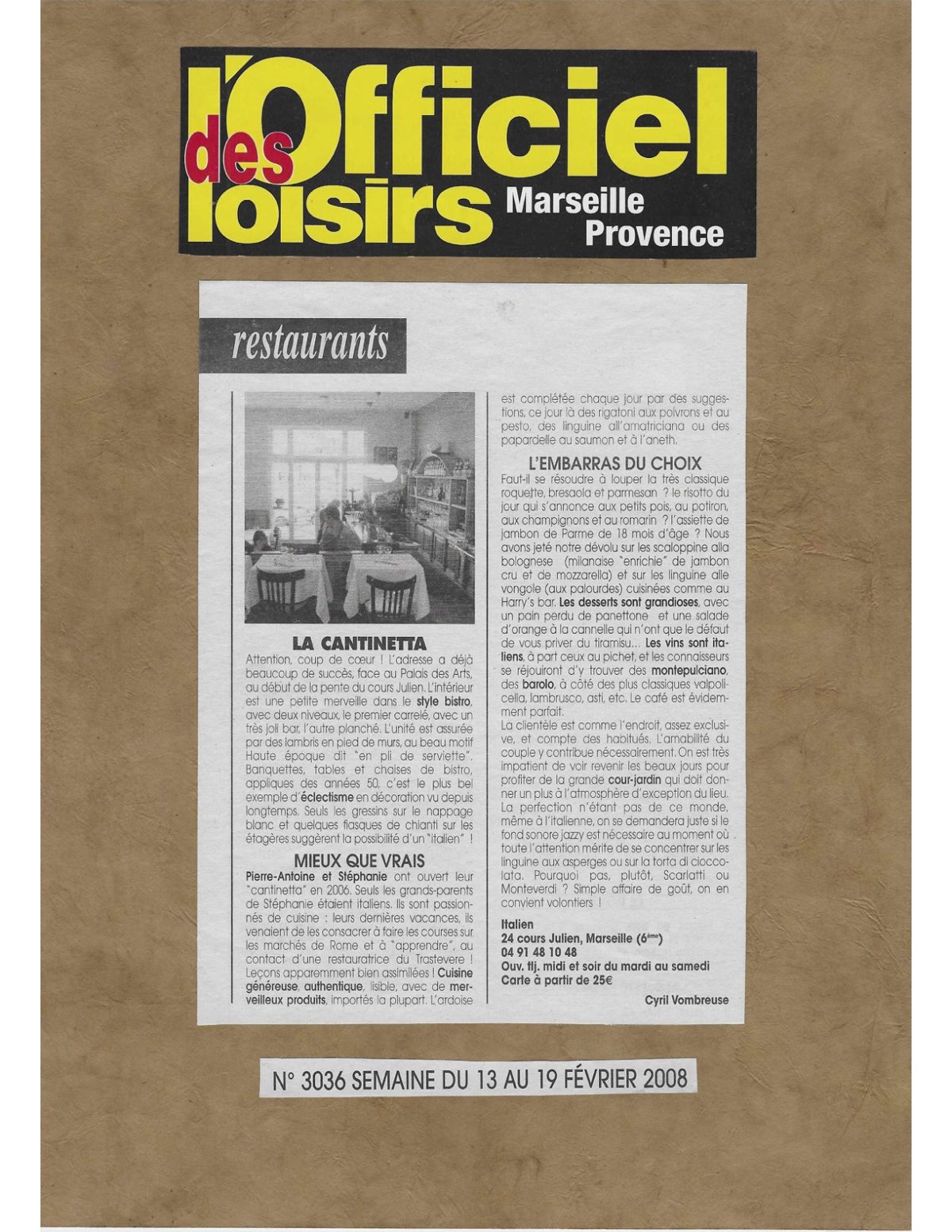 L&rsquo;officiel des loisirs